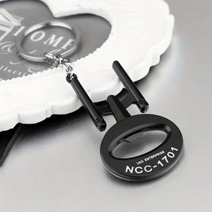Star Trek Keychain Bottle Opener / Keychain USS Enterprise NCC-1701 Zinc Alloy